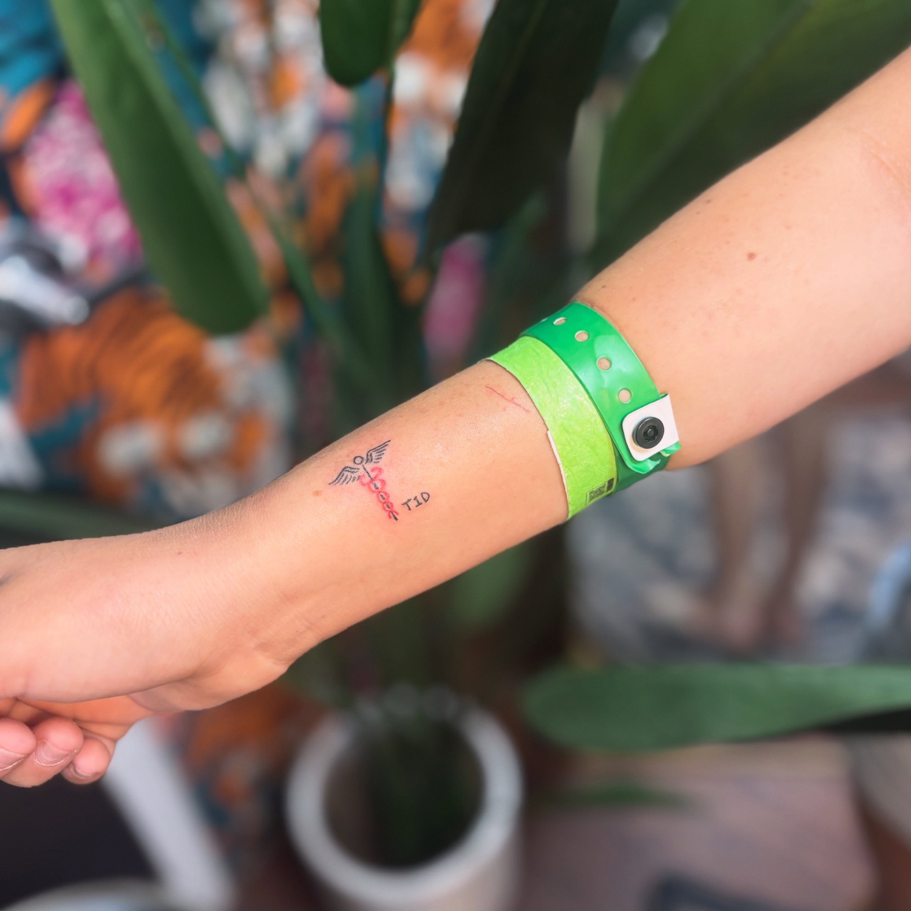 Girly vibe tattoo created in Navasota, Texas